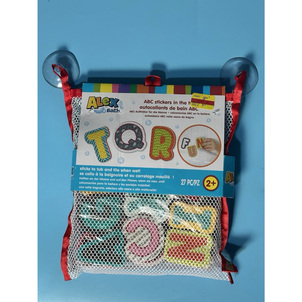 Alex Bath ABC Stickers in the Tub Kids Bath Activity
